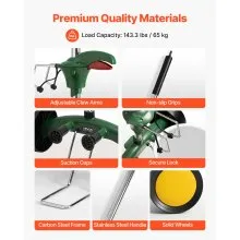 Garden Pot Mover Heavy Duty Potted Plant Mover Dolly with Adjustable Handle