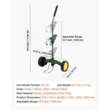 Garden Pot Mover Heavy Duty Potted Plant Mover Dolly with Adjustable Handle
