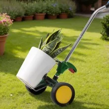 Garden Pot Mover Heavy Duty Potted Plant Mover Dolly with Adjustable Handle