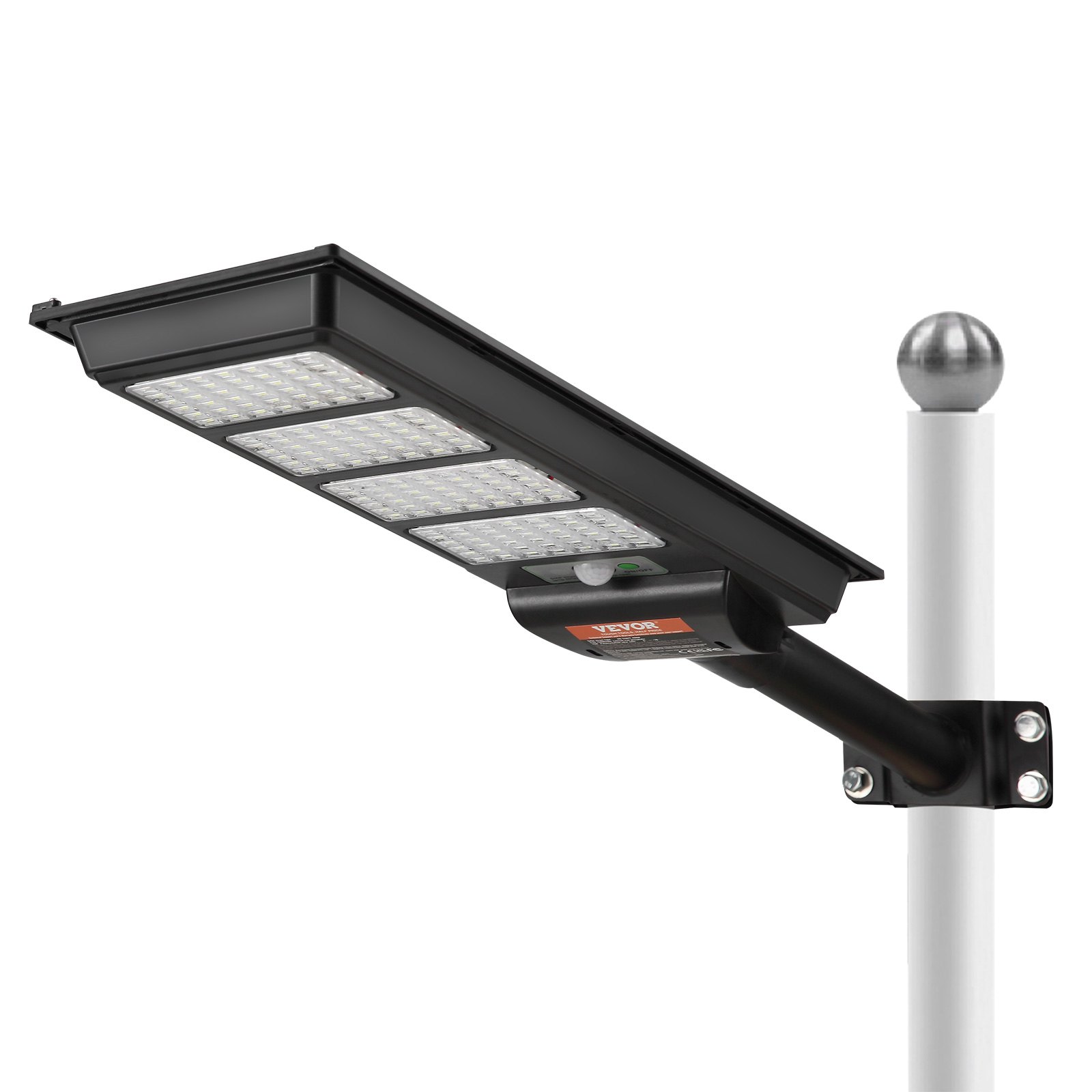 VEVOR 400W Solar Street Light, 800LM, LED Solar Flood Lights Outdoor with Infrared Remote Control, IP66 Waterproof Security Solar Motion Sensor Lamp for Garden Yard Home Path Garage Parking Lot