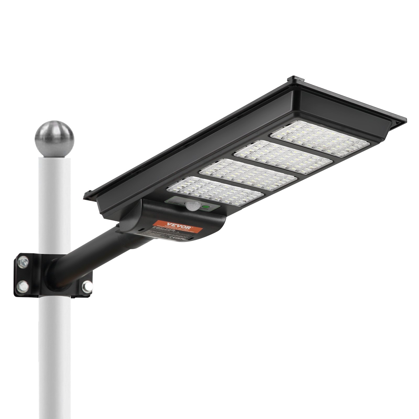 VEVOR 400W Solar Street Light, 800LM, LED Solar Flood Lights Outdoor with Infrared Remote Control, IP66 Waterproof Security Solar Motion Sensor Lamp for Garden Yard Home Path Garage Parking Lot