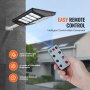 VEVOR 800W LED napelemes utcai lámpa 1400LM napelemes mozgásérzékelős lámpa kültéri fali