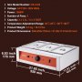 VEVOR Chocolate Tempering Machine Chocolate Melting Pot 12 kg 3 Tanks