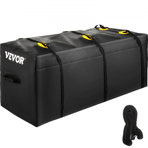 VEVOR Hitch Cargo Carrier Bag, Waterproof 840D PVC,121.9cmx50.8cmx55.9cm (12 Cubic Feet), Heavy Duty Cargo Bag for Hitch Carrier with Reinforced Straps, Fits Car Truck SUV Vans Hitch Basket