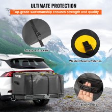 VEVOR Cargo Carrier Bag Car Luggage Storage Hitch Mount Waterproof 20 Cubic