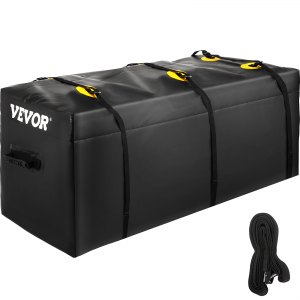 VEVOR Hitch Cargo Carrier Bag, Waterproof 840D PVC, 60x24x26 (22 Cubic  Feet), Heavy Duty Cargo Bag for Hitch Carrier with Reinforced Straps, Fits  Car Truck SUV Vans Hitch Basket