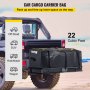 VEVOR Hitch Cargo Carrier Bag, Waterproof 840D PVC, 60"x24"x26" (22 Cubic Feet), Heavy Duty Cargo Bag for Hitch Carrier with Reinforced Straps, Fits Car Truck SUV Vans Hitch Basket
