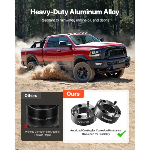 3-Inch Front Leveling Lift Kit For Chevy Silverado & GMC Sierra 1500 (2007-2024) - 2WD/4WD Compatible