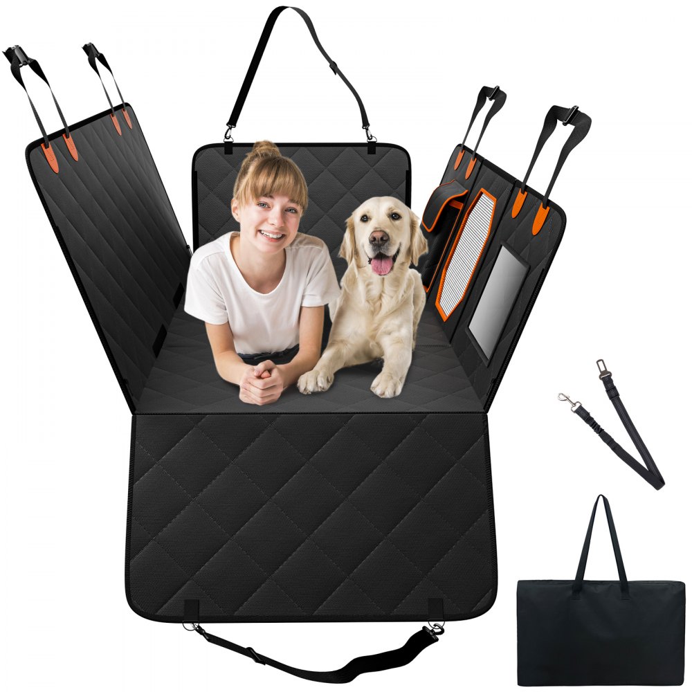 Housse de siège de voiture pour chien VEVOR 54 x 26,5 pouces pour siège arrière imperméable 600D pour SUV