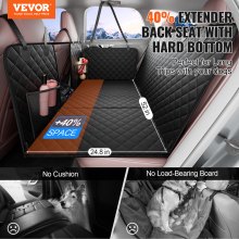 VEVOR 52 x 24.8 in Dog Car Seat Cover for Back Seat Waterproof 600D for Cars