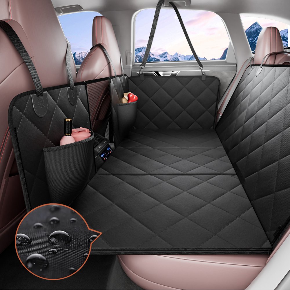 VEVOR 53 x 24.8 in Dog Car Seat Cover for Back Seat Waterproof 600D for Cars