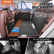 VEVOR 51.2 x 27.6 in Dog Car Seat Cover for Back Seat Waterproof 600D for SUV