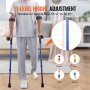 VEVOR Forearm Crutches Aluminum Walking Crutches with Adjustable Height & Cuffs