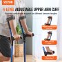 VEVOR Forearm Crutches for Adults, 11-Level Height Adjustable Walking Crutches with 4-Level Upper Cuff, Lightweight Aluminum Medical Support Crutches for Leg Injury Surgery Disabled, 1 Pair (350LBS)