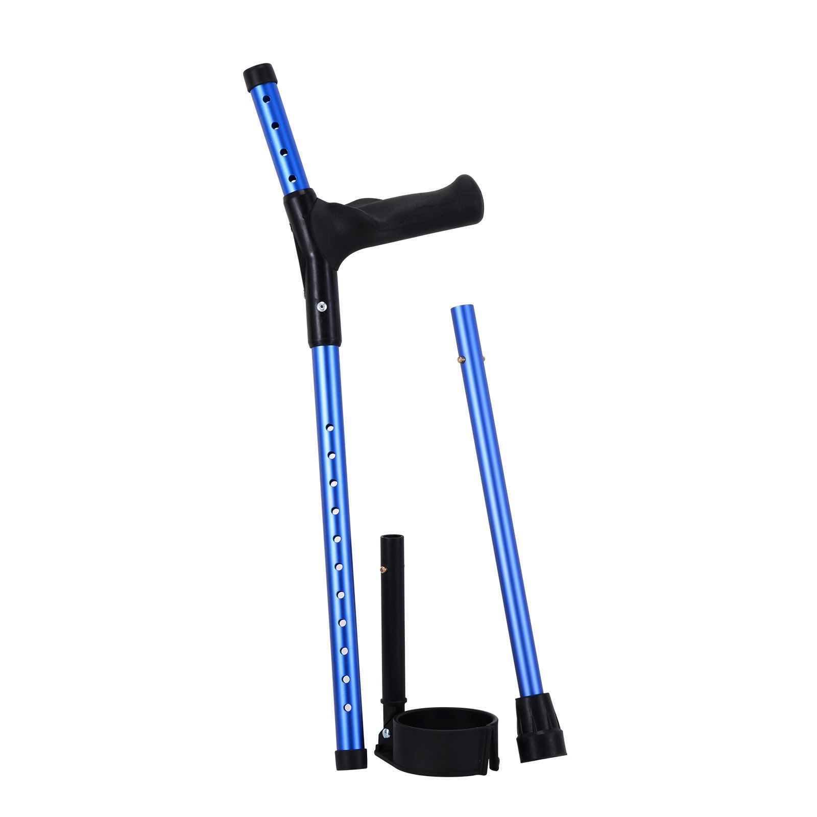VEVOR Forearm Crutches Aluminum Walking Crutches with Adjustable Height & Cuffs