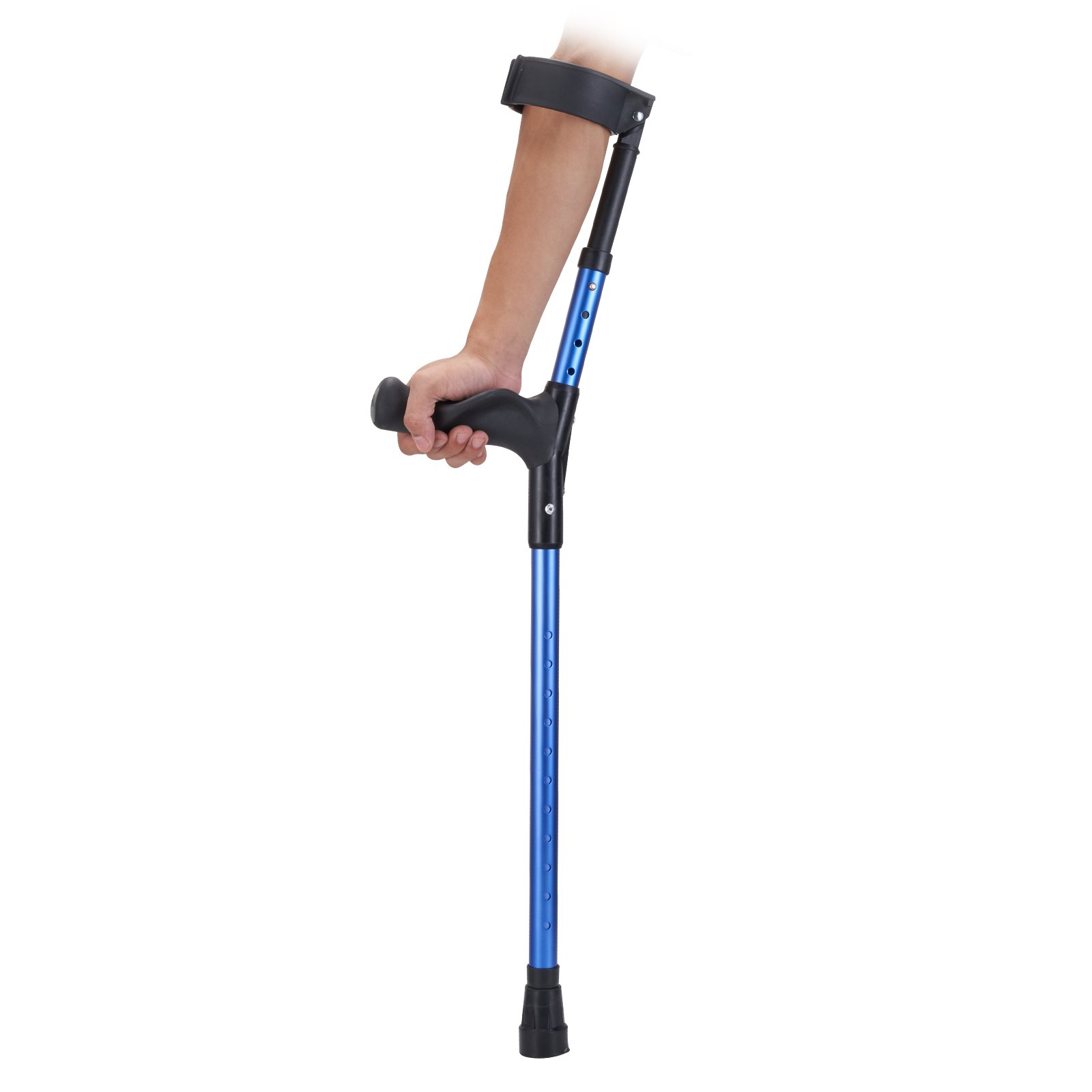 VEVOR Forearm Crutches Aluminum Walking Crutches with Adjustable Height & Cuffs