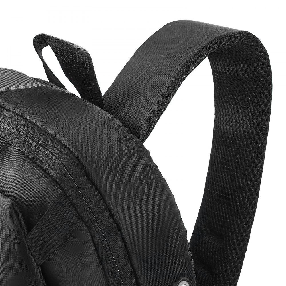 VEVOR Lightweight Backpack, 26 L Travel Hiking Backpack, Water-Resistant Backpacks with USB Charging Port and Anti-Theft Pocket, Fits 15.6 in Laptop, for Men & Women Travel Camping Riding (Black)
