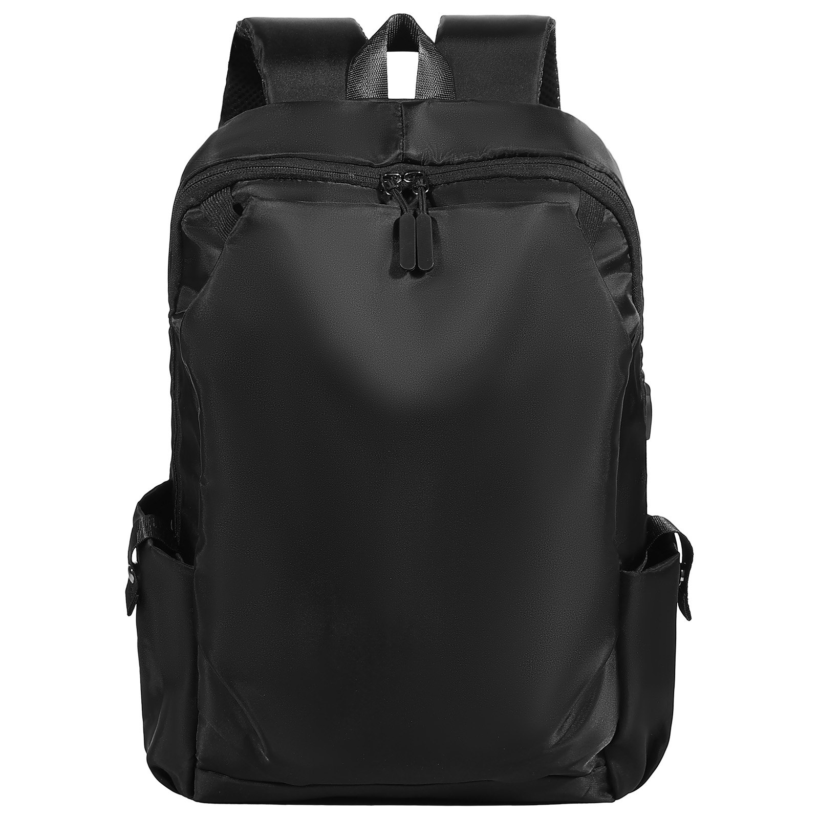 VEVOR Lightweight Backpack, 26 L Travel Hiking Backpack, Water-Resistant Backpacks with USB Charging Port and Anti-Theft Pocket, Fits 15.6 in Laptop, for Men & Women Travel Camping Riding (Black)
