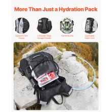 VEVOR Lightweight Hydration Pack Backpack 2L Water Bladder Biking Hiking Running