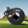 VEVOR Football Tackle Wheel, Football Tackling Dummy, Waterproof PVC and High-Density Sponge Tackle Ring, Dummies Training Equipment with Straps, for Blocking, Hitting Drills and Practice, Black, 1PCS