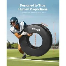 Football Tackle Wheel Tackling Dummy Waterproof PVC Tackle Ring with Straps 1PCS