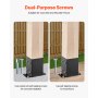 VEVOR 4x4 Post Base 10 Pcs, Inner Size 3.6x3.6 inch / 91.44x91.44 mm Post Brackets, Heavy Duty Carbon Steel Decking Posts, Wood Posts Brackets for Pavilion Deck Railing Support Deck Base Plate, Black