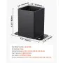 VEVOR 4x4 Post Base 10 Pcs, Inner Size 3.6x3.6 inch / 91.44x91.44 mm Post Brackets, Heavy Duty Carbon Steel Decking Posts, Wood Posts Brackets for Pavilion Deck Railing Support Deck Base Plate, Black