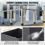 VEVOR 152.4x152.4 Post Base 4 Pcs, Inner Size 142x142 Post Base Brackets, Heavy Duty Powder-Coated Post Anchor Matte Black Wood Post Brackets for Pavilion Deck Railing Support Deck Base Plate