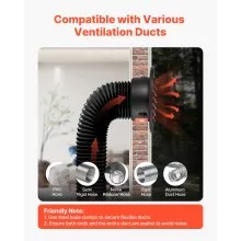 4 Inch Round Wall Vent Cover Stainless Steel AC Vent 2 Pack Black