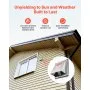 6 Inch External Extractor Wall Vent Cover Stainless Steel 1 Pack Silver