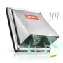6 Inch External Extractor Wall Vent Cover Stainless Steel 1 Pack Silver