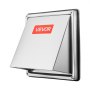 VEVOR 6 inch External Extractor Wall Vent Cover, Square AC Vent Gable Cover, Premium Stainless Steel & with Built-in a Protection Screen, for House,Bathroom,Garage,Kitchen,Basement (1 Pack, Silver)