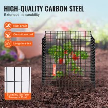 VEVOR 10 Pack Plant Protector from Animals 12'' x 12'' Plant Cage for Lagetables