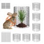VEVOR 6 Pack Plant Protector from Animals, 12.6'' Dia. x 14'' H Chicken Wire Plant Protector, Plant Cages for Outdoor Plants, Flowers & Vegetables, Keeps Bunny Chicken Squirrels Out, 18pcs Metal Mesh