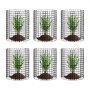VEVOR 6 Pack Plant Protector from Animals, 320mm Dia. x 355mm H Chicken Wire Plant Protector, Plant Cages for Outdoor Plants, Flowers & Vegetables, Keeps Bunny Chicken Squirrels Out, 18pcs Metal Mesh