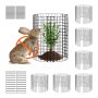 VEVOR 6 Pack Plant Protector from Animals, 320mm Dia. x 355mm H Chicken Wire Plant Protector, Plant Cages for Outdoor Plants, Flowers & Vegetables, Keeps Bunny Chicken Squirrels Out, 18pcs Metal Mesh