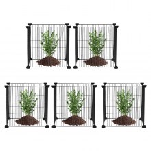 VEVOR 5-pack växtskydd från djur 15,35'' x 15,35'' metallväxtbur