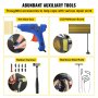 VEVOR Paintless Dent Removal Rods Stainless Steel Rod Tool Kit 89pcs Dent Repair
