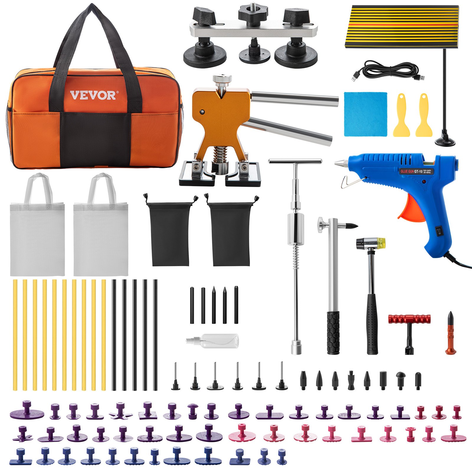 Sweiko Paintless Dent Repair Tools Hail Damage Remover 98 Pcs Body Dent Removal Sweiko Paintless Dent Repair Tools Hail Damage Remover 98 Pcs Body Dent Removal