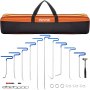 VEVOR dent removal kit with rods, hooks, hammer, and carrying case.
