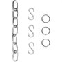 VEVOR dent removal kit with hooks and links set in silver.