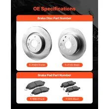 Front & Rear Brake Rotors Kit for 2013 Nissan Altima (Base, SL, SV & S Sedan)