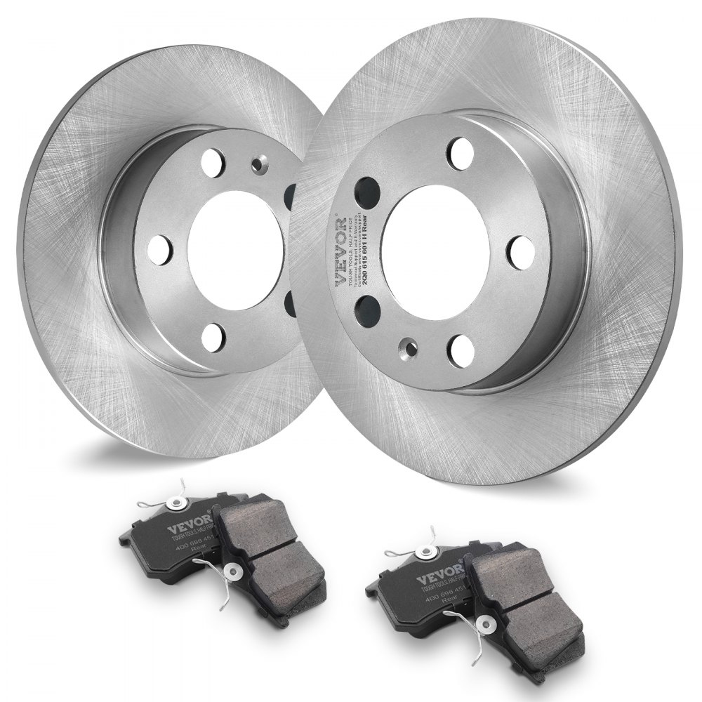 VEVOR Rear Brake Kit Brake Rotors Brake Pads Replacement Kit for Audi A3(8L)