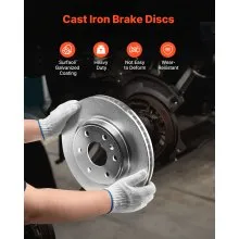 Front and Rear Brake Kit for 2008-2017 Buick Enclave, Hollow Brake Rotors Kit