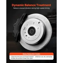 Front and Rear Brake Kit for 2008-2017 Buick Enclave, Hollow Brake Rotors Kit