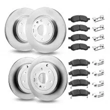 Front and Rear Brake Kit for 2008-2017 Buick Enclave, Hollow Brake Rotors Kit