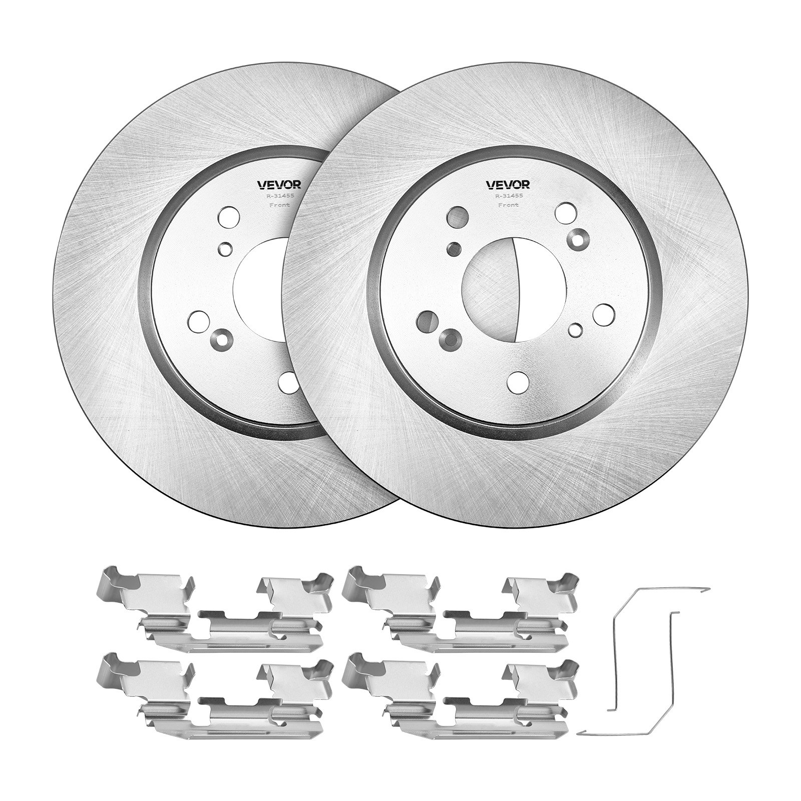 VEVOR Front & Rear Brake Kit Compatible with 2012-2016 Honda CR-V (AWD Models), Ceramic Brake Replacement Kits, 12 inch Hollow Structure Front Rotors, 12 inch Solid Structure Rear Rotors, R-31455
