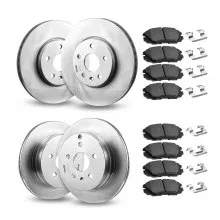 Front & Rear Ceramic Brake Pads & Rotors Kit for 2010-2017 Chevrolet Equinox