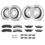 VEVOR Front and Rear Brake Kit Compatible with 2012-2020 Ford F-150(MPB Only), Drilled and Slotted Brake Rotors Ceramic Brake Pads Replacement, 13.8" Front Rotors 13.7" Rear Rotors