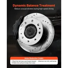 Front and Rear Brake Rotors Kit for 2002-2006 Chevrolet Avalanche 2500 (8 STUD)